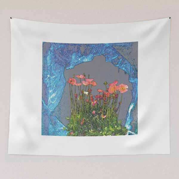 Item preview, Framed Coral Poppy Cluster designed and sold by gameirinstagram.