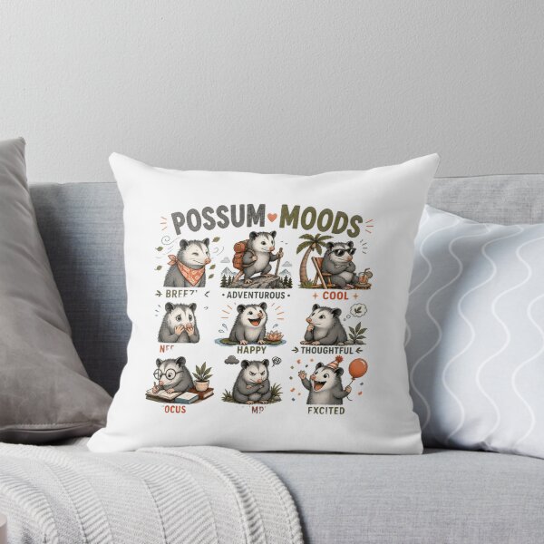 Item preview, Possum Moods Opossum Lover Animal Emotions Wildlife designed and sold by RetroMini2026.