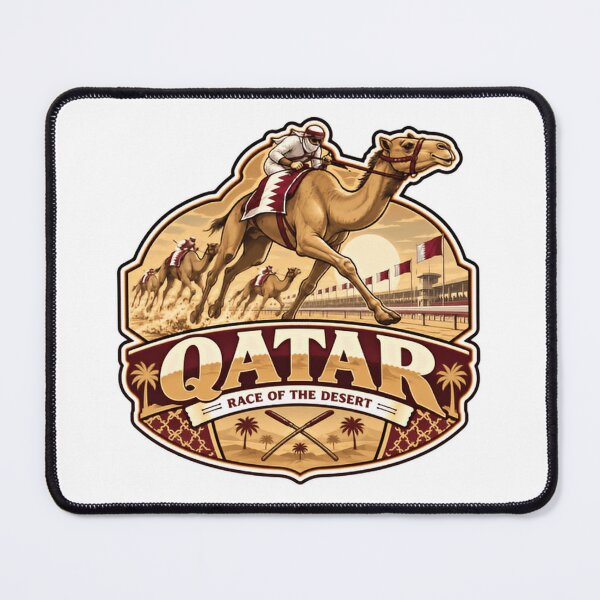 Item preview, Qatar Race Of The Desert Camel Racing Enthusiast designed and sold by Star3NowForMe.