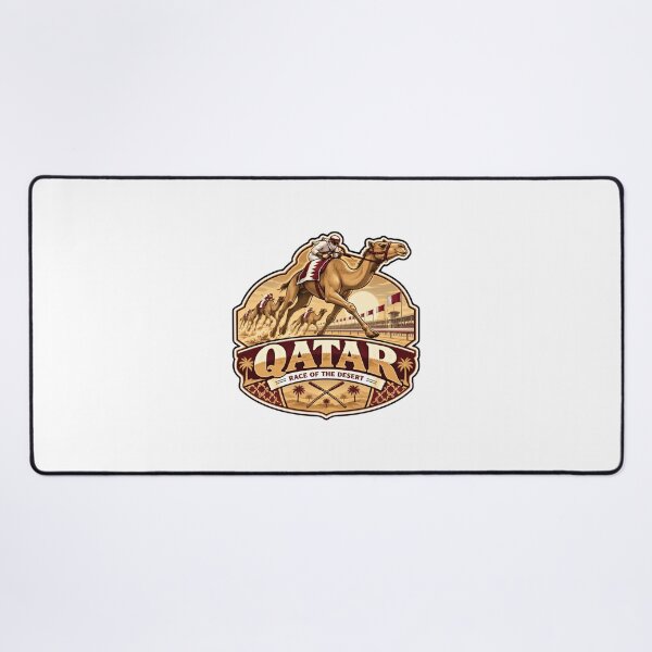 Item preview, Qatar Race Of The Desert Camel Racing Enthusiast designed and sold by Star3NowForMe.