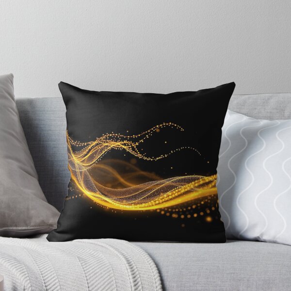 Item preview, Amber Gold Flow Abstract Elegant Wave Design designed and sold by IntelliMindDesigns.