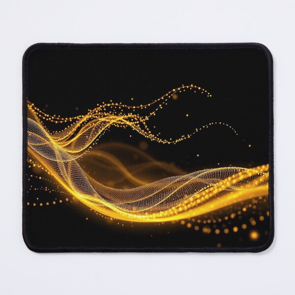 Item preview, Amber Gold Flow Abstract Elegant Wave Design designed and sold by IntelliMindDesigns.