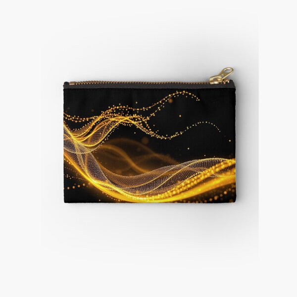 Item preview, Amber Gold Flow Abstract Elegant Wave Design designed and sold by IntelliMindDesigns.