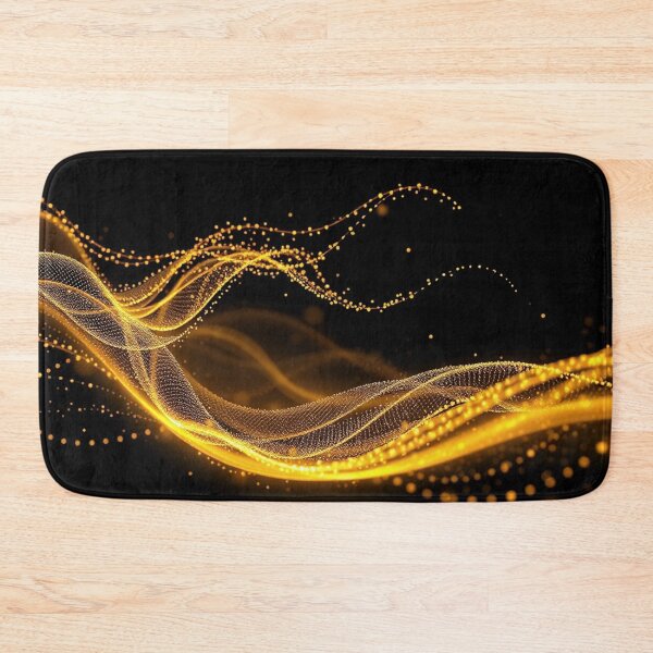 Item preview, Amber Gold Flow Abstract Elegant Wave Design designed and sold by IntelliMindDesigns.