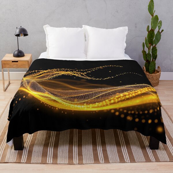 Item preview, Amber Gold Flow Abstract Elegant Wave Design designed and sold by IntelliMindDesigns.