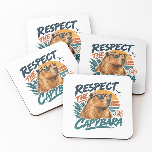 Item preview, Respect The Capybara Animal Lover Wildlife Pet Fan designed and sold by RetroMini2026.