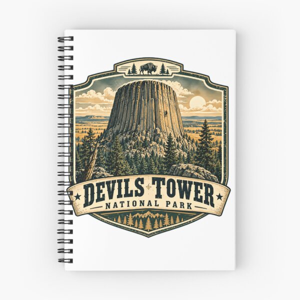 Item preview, Devils Tower National Park Wyoming Travel Landmark Adventure designed and sold by Simsimah26Parks.