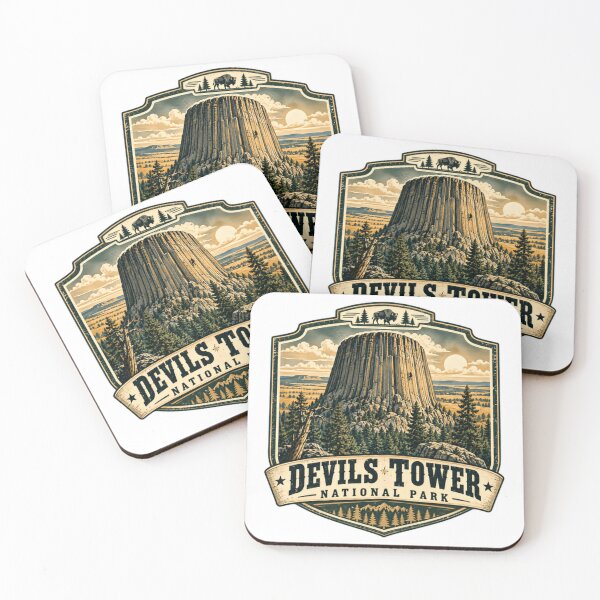 Item preview, Devils Tower National Park Wyoming Travel Landmark Adventure designed and sold by Simsimah26Parks.