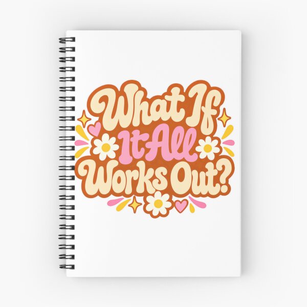 Item preview, What If It All Works Out? Positive Quote Inspirational Saying Optimistic Mindset designed and sold by SkeletonsDanger.
