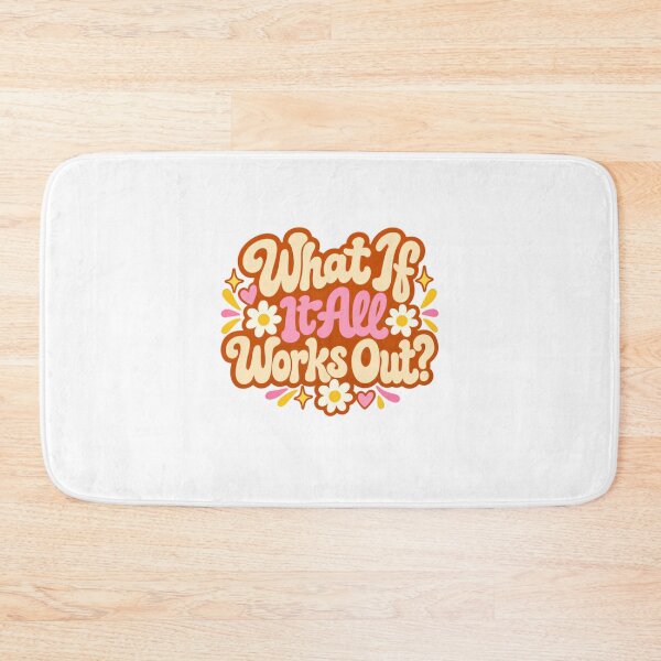 Item preview, What If It All Works Out? Positive Quote Inspirational Saying Optimistic Mindset designed and sold by SkeletonsDanger.