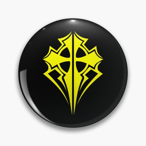Item preview, Yellow Ornate Gothic Cross Design designed and sold by pattern-archive.