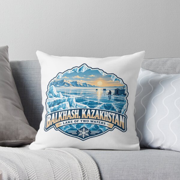 Item preview, Balkhash, Kazakhstan Lake Of Two Waters Ice Fishing Winter Outdoors designed and sold by Star3NowForMe.