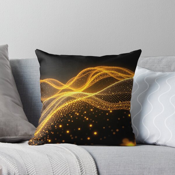 Item preview,  Sparkling Gold Wave Abstract Glitter Digital Art Design designed and sold by IntelliMindDesigns.