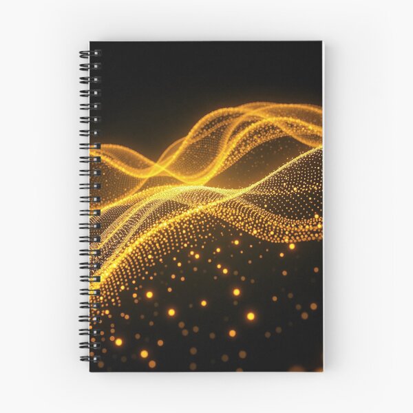 Item preview,  Sparkling Gold Wave Abstract Glitter Digital Art Design designed and sold by IntelliMindDesigns.
