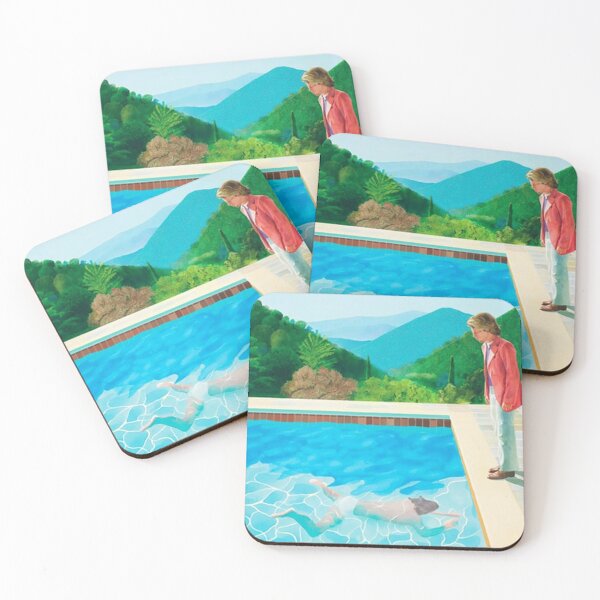 Item preview, david hockney pool with two figures designed and sold by vickymueller.
