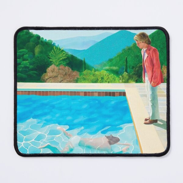 Item preview, david hockney pool with two figures designed and sold by vickymueller.
