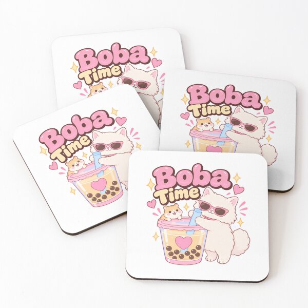 Artikelvorschau, Boba Time Süßes Katzen-Hamster-Bubble-Tea-Getränk entworfen und verkauft von SkeletonsDanger.
