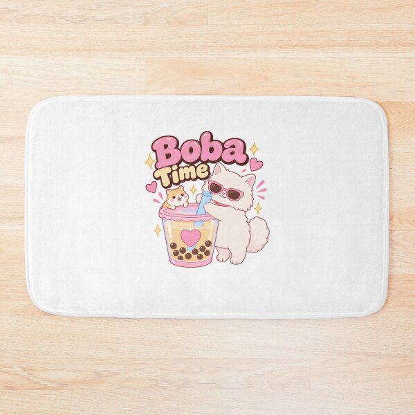 Item preview, Boba Time Cute Cat Hamster Bubble Tea Drink designed and sold by SkeletonsDanger.