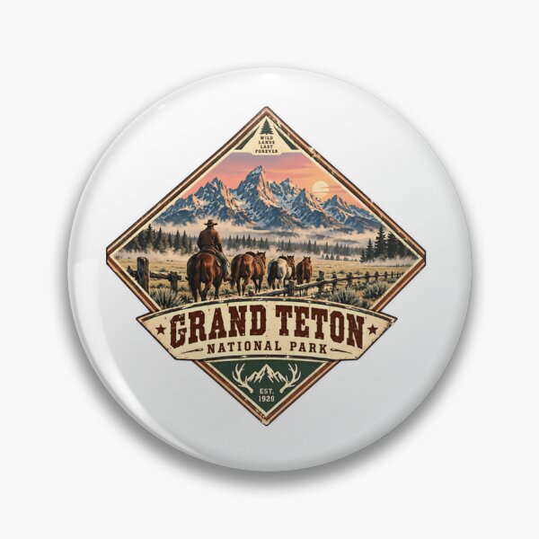 Item preview, Grand Teton National Park Wild Lands Last Forever Western Cowboy Mountains Travel designed and sold by Simsimah26Parks.