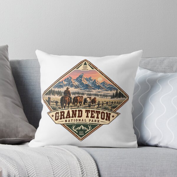 Item preview, Grand Teton National Park Wild Lands Last Forever Western Cowboy Mountains Travel designed and sold by Simsimah26Parks.