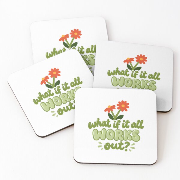 Item preview, What If It All Works Out Positive Motivation Optimism Encouragement designed and sold by SkeletonsDanger.