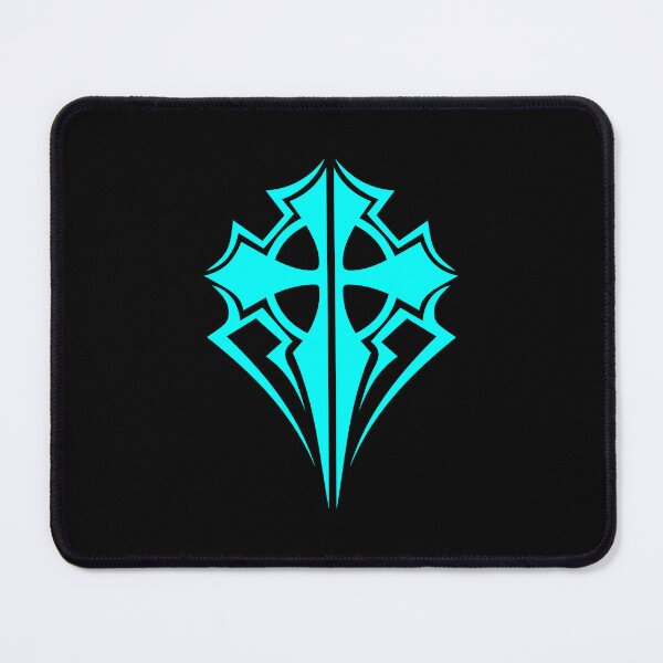 Item preview, Cyan Ornate Gothic Cross Design designed and sold by pattern-archive.