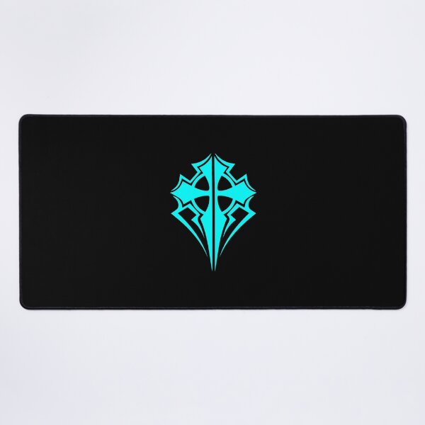 Item preview, Cyan Ornate Gothic Cross Design designed and sold by pattern-archive.