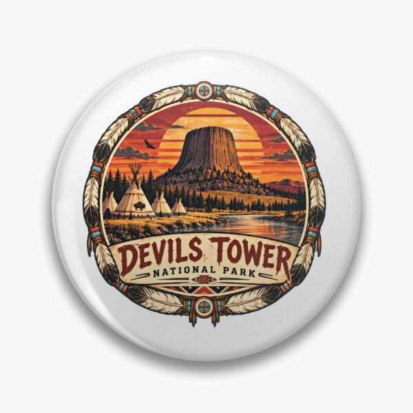 Item preview, Devils Tower National Park Wyoming Travel Souvenir designed and sold by Simsimah26Parks.