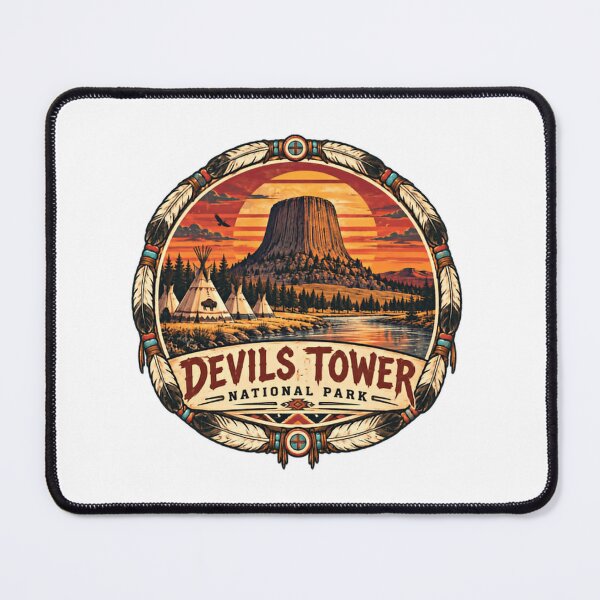 Item preview, Devils Tower National Park Wyoming Travel Souvenir designed and sold by Simsimah26Parks.