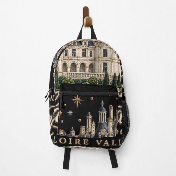 Item preview, Château de Chambord Embroidery Style Art – French Castle with Golden Stars designed and sold by Emoji Emblems.