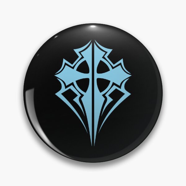 Item preview, Sky Blue Ornate Gothic Cross Design designed and sold by pattern-archive.