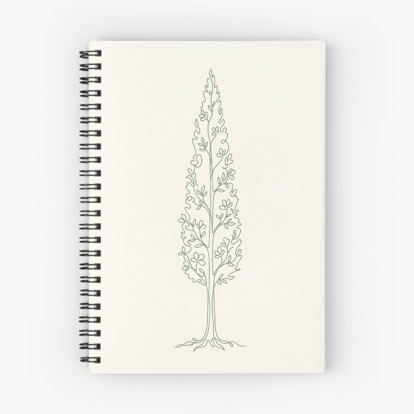 Item preview, Coastal Cypress Line Art | Minimalist Mediterranean Print designed and sold by Zaramodo.