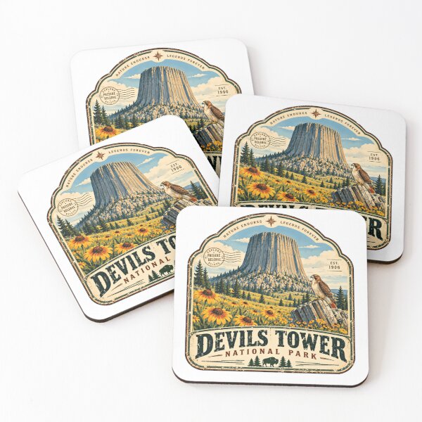 Item preview, Devils Tower National Park Wyoming Nature Travel Explorer designed and sold by Simsimah26Parks.