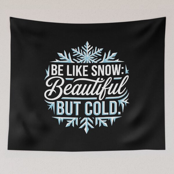Item preview, Cool but cold winter humor snowflakes designed and sold by Loona97.