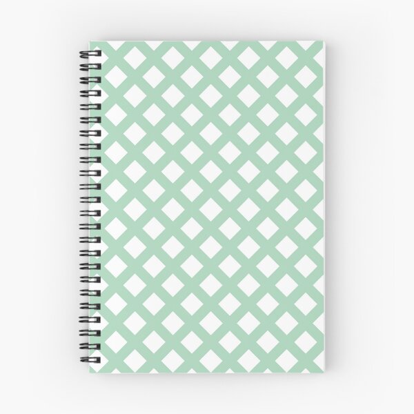 Item preview, Lattice Diamond Pattern White Green designed and sold by ArtbyDebbieC.