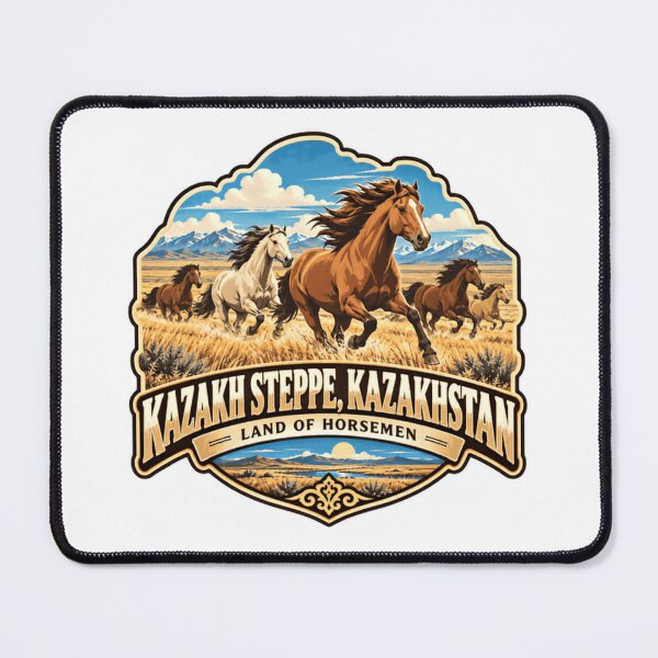 Item preview, Kazakh Steppe, Kazakhstan Land Of Horsemen Equestrian Horse Lover Central Asia designed and sold by Star3NowForMe.