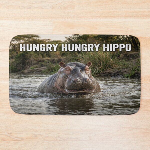 Item preview,  Hippo With Text Typography Design designed and sold by Solomon-Ent-144.