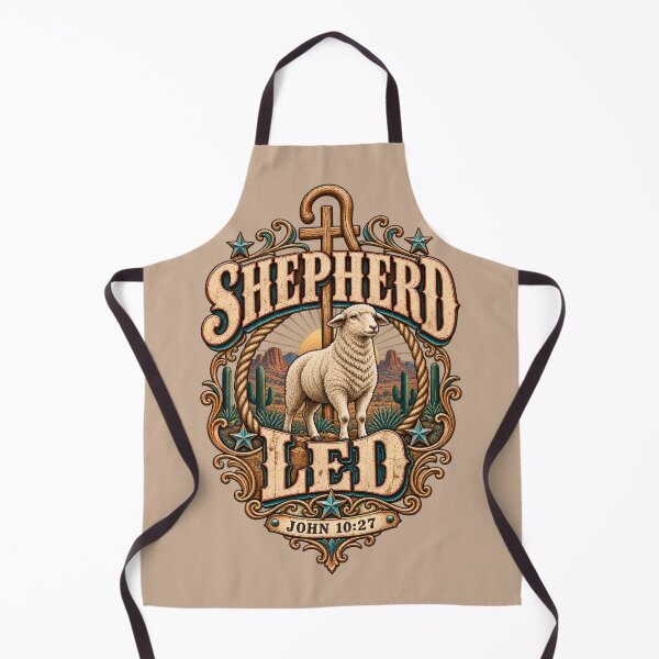 Item preview, Shepherd Led – Western Christian Sheep John 10:27 designed and sold by Kingdom Content.