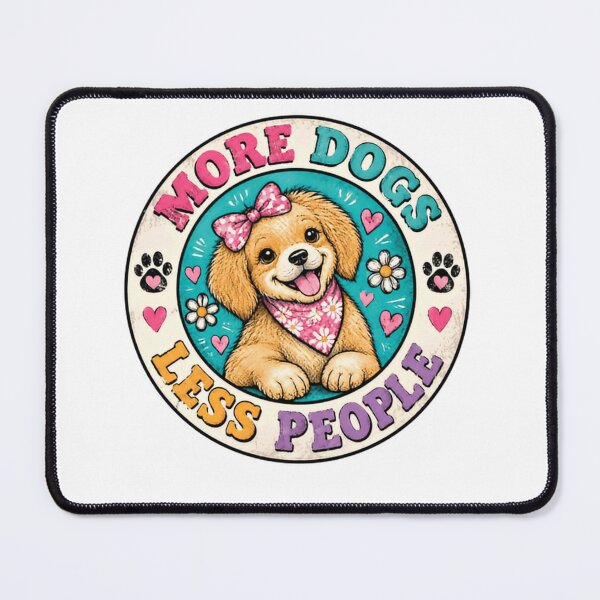 Item preview, More Dogs Less People Dog Lover Pet Owner Introvert designed and sold by RetroMini2026.