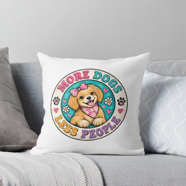 Item preview, More Dogs Less People Dog Lover Pet Owner Introvert designed and sold by RetroMini2026.