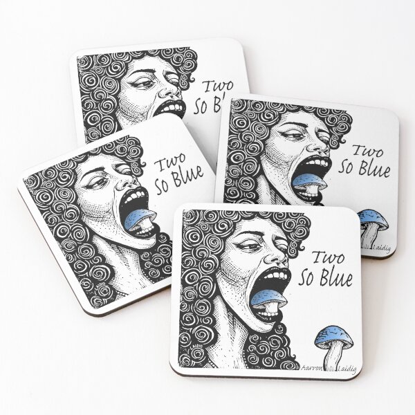Item preview, Two So Blue Mushrooms designed and sold by Aarron Laidig.
