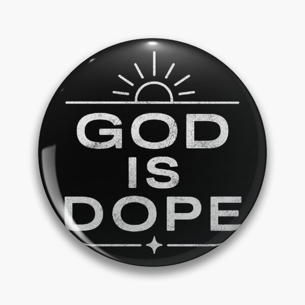 Item preview, God Is Dope Christian Faith White Typography designed and sold by pixiedustpaint.
