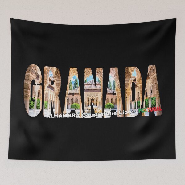 Item preview, GRANADA Alhambra Court of the Lions Spain - Andalusia Nasrid Palaces designed and sold by Adam Gormley.