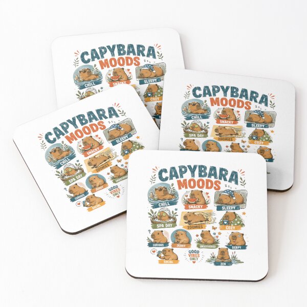 Item preview, Capybara Moods Funny Cute Animal Lover designed and sold by RetroMini2026.