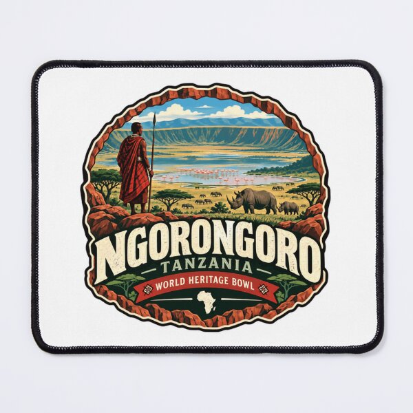 Item preview, Ngorongoro Tanzania World Heritage Bowl Africa Safari Traveler designed and sold by Star3NowForMe.