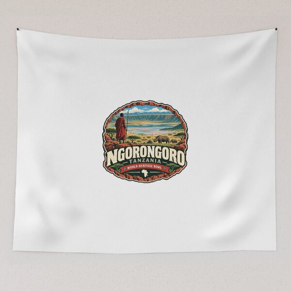 Item preview, Ngorongoro Tanzania World Heritage Bowl Africa Safari Traveler designed and sold by Star3NowForMe.