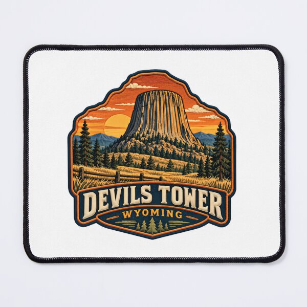 Item preview, Devils Tower Wyoming National Monument Travel Hiker Souvenir designed and sold by Simsimah26Parks.