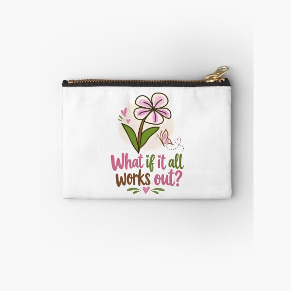 Item preview, What If It All Works Out Hopeful Positive Inspirational Women Motivation designed and sold by SkeletonsDanger.