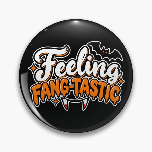 Item preview, Feeling Fang-Tastic Funny Halloween Vampire Bat Design designed and sold by ParfaitPrints.