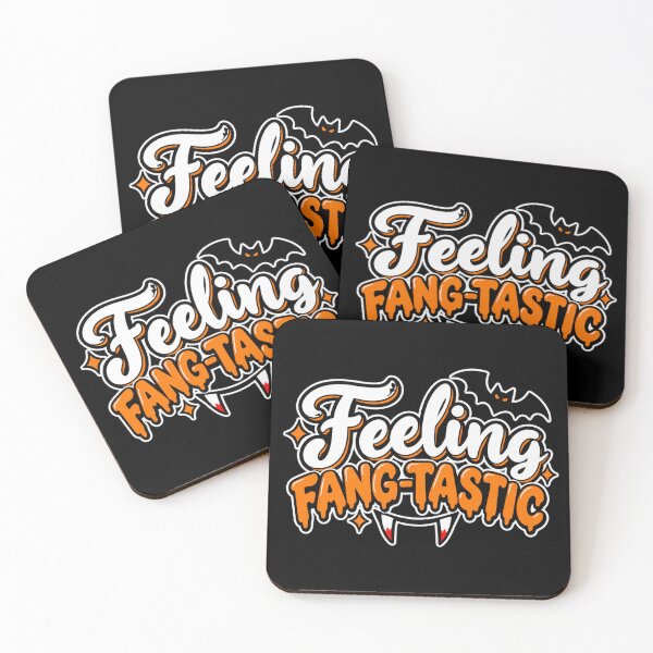 Item preview, Feeling Fang-Tastic Funny Halloween Vampire Bat Design designed and sold by ParfaitPrints.